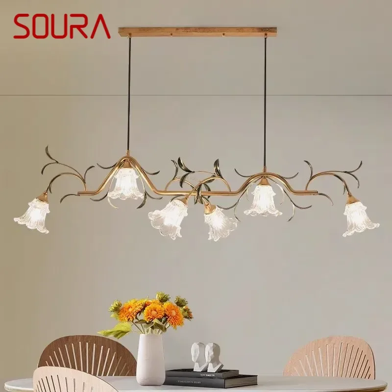 SOURA American Pastoral Chandelier French Creativity Flower Dining Room Bar Counter Bedroom Villa Home Decoration Pendant Lamp
SOURA American Pastoral Chandelier French Creativity Flower Dining Room Bar Counter Bedroom Villa Home Decoration Pendant Lamp