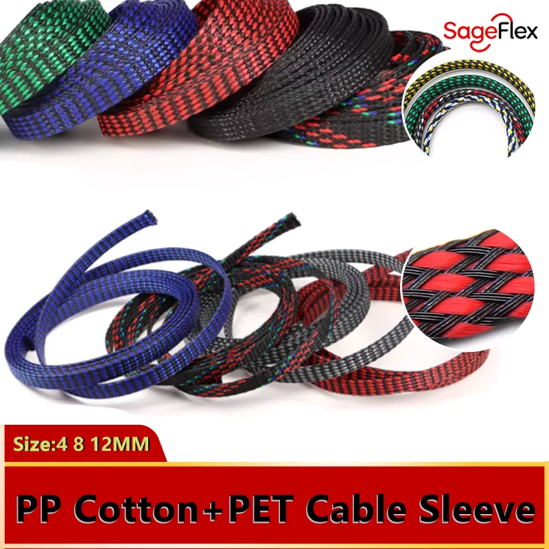 5/20M New Cable Sleeve Wrie Insulated Protection Wrap Flexible Braided PP Cotton PET Yarn Harness Sheath Sleeving 4 8 12mm
5/20M New Cable Sleeve Wrie Insulated Protection Wrap Flexible Braided PP Cotton PET Yarn Harness Sheath Sleeving 4 8 12mm