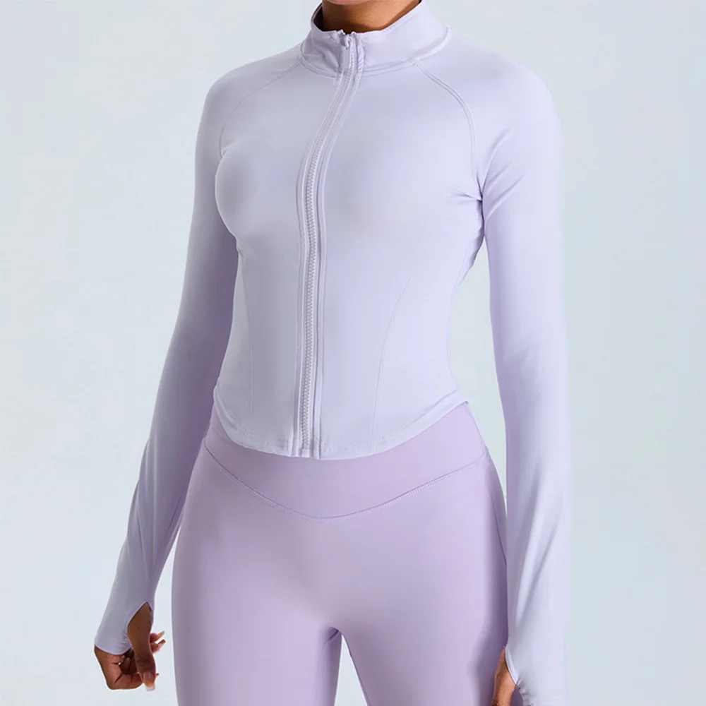 Women Zipper Outdoor Sports Long Sleeved Slim Yoga Clothes Quick Dry Cardigan Stand Up Collar Jacket Running Fitness Jacket Top
Women Zipper Outdoor Sports Long Sleeved Slim Yoga Clothes Quick Dry Cardigan Stand Up Collar Jacket Running Fitness Jacket Top
