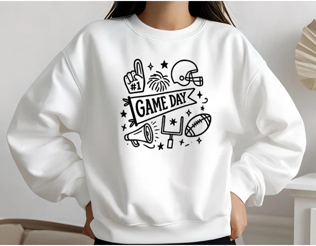 Football Game Day Sweatshirt Unisex Crewneck Fall Sports Graphic pullover
Football Game Day Sweatshirt Unisex Crewneck Fall Sports Graphic pullover