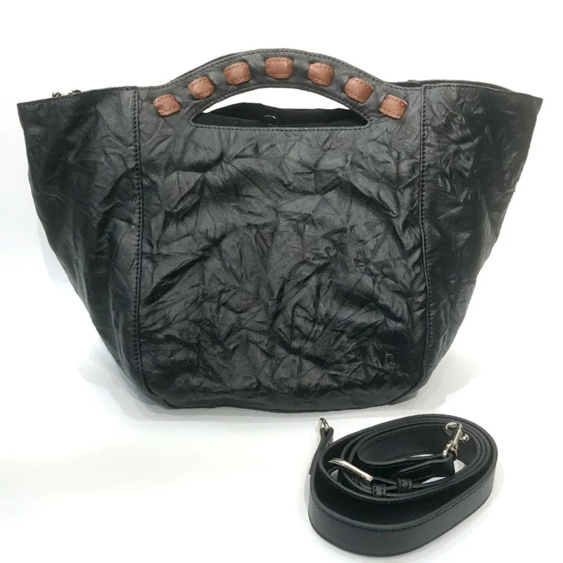 Women Pleated Leather Handbags Genuine Leather Bag Vintage Classic Commuter Shoulder Crossbody Bag Female Trend Black Tote
Women Pleated Leather Handbags Genuine Leather Bag Vintage Classic Commuter Shoulder Crossbody Bag Female Trend Black Tote