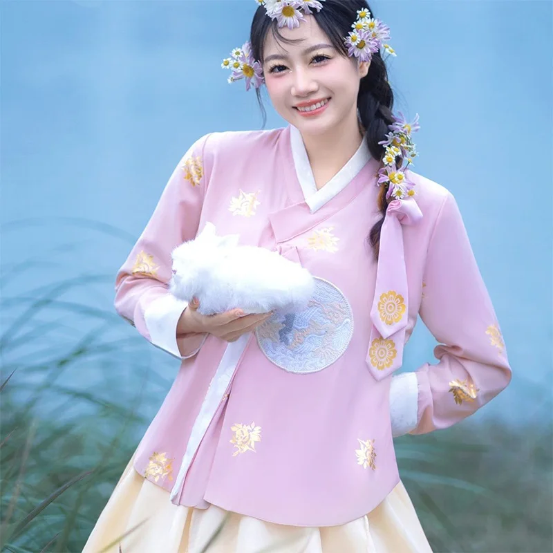 Hanbok Korean Women 2023 Summer Fashion Traditional Costume Korean Dress Elegant Princess Orthodox Hanbok Woman Wedding Party 한복
Hanbok Korean Women 2023 Summer Fashion Traditional Costume Korean Dress Elegant Princess Orthodox Hanbok Woman Wedding Party 한복