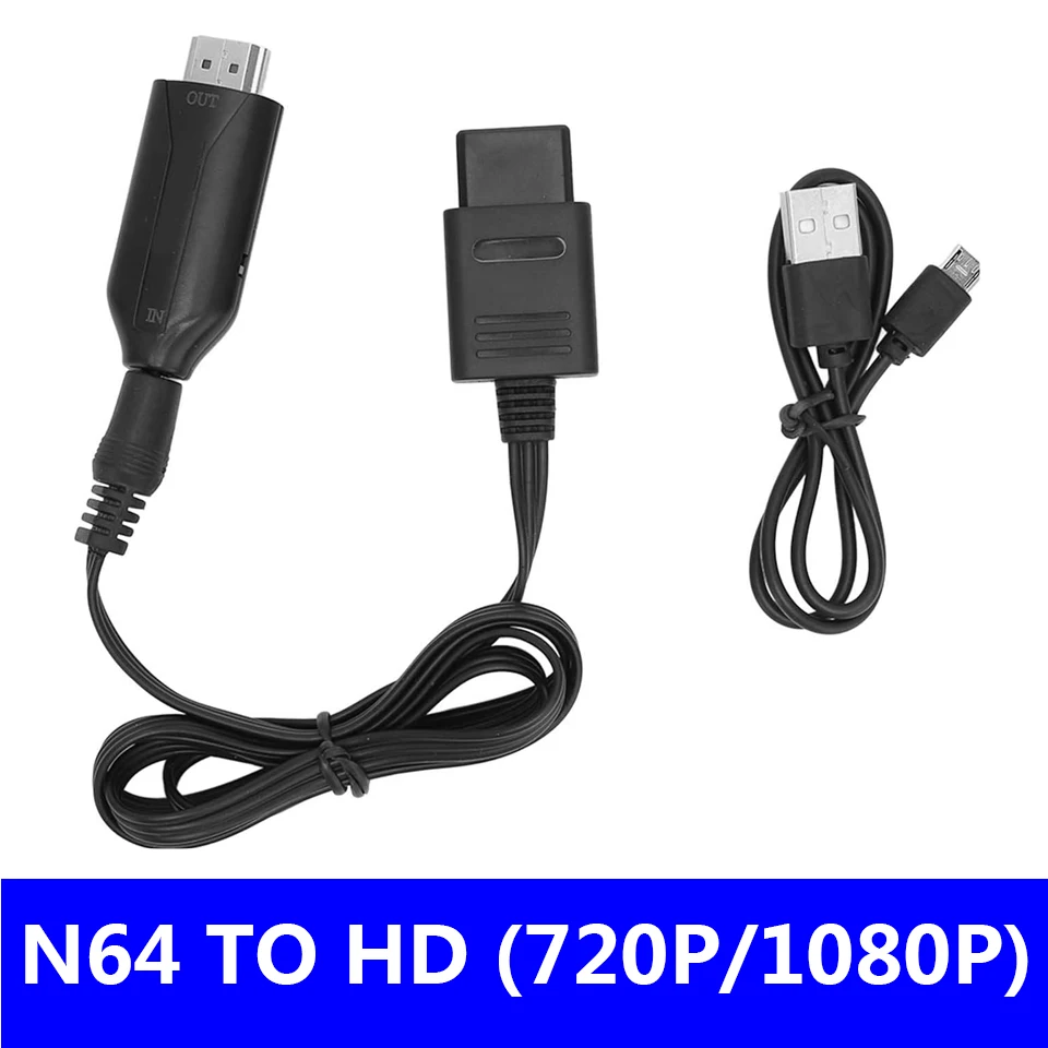HD N64 To HDMI-compatible Converter HD Link Cable For N64/GameCube/SNES Plug and Play 1080P Nintendo 64 To HD Converte
HD N64 To HDMI-compatible Converter HD Link Cable For N64/GameCube/SNES Plug and Play 1080P Nintendo 64 To HD Converte