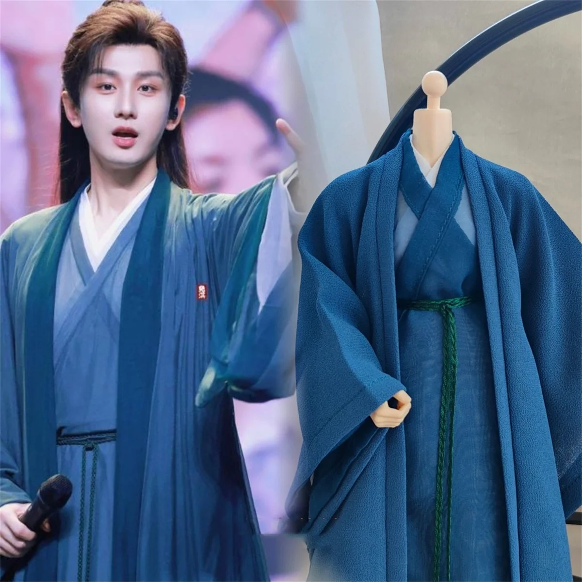Hanfu Dress1/6 Men Hanfu Chinese Ancient blue Suit TMale clothes Outfit Robe Model for 12inch Action Figure Body Doll Toys
Hanfu Dress1/6 Men Hanfu Chinese Ancient blue Suit TMale clothes Outfit Robe Model for 12inch Action Figure Body Doll Toys