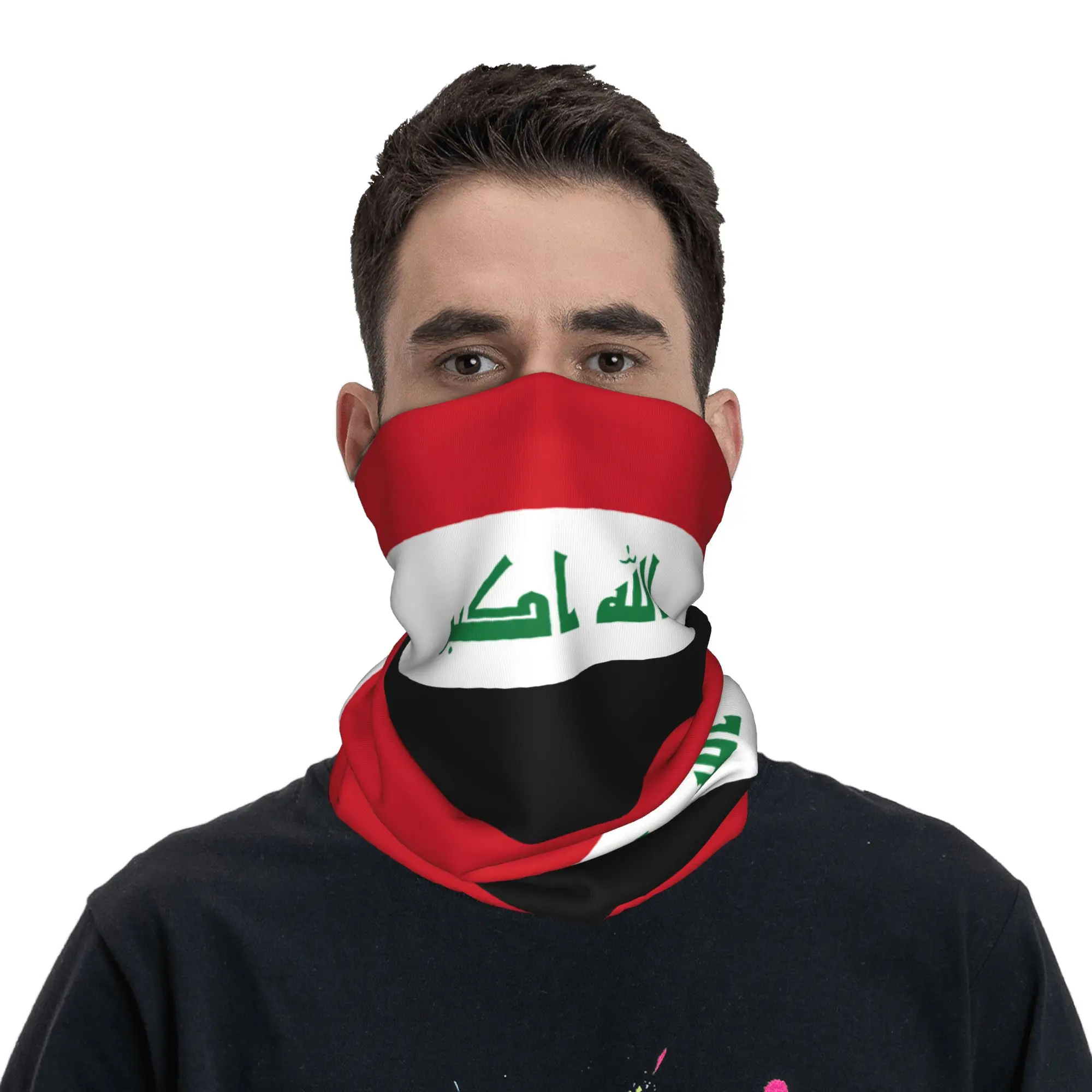 Iraq Flag Iraqi Bandana Neck Cover Printed Balaclavas Wrap Scarf Multifunctional Headwear for Men Women Adult
Iraq Flag Iraqi Bandana Neck Cover Printed Balaclavas Wrap Scarf Multifunctional Headwear for Men Women Adult