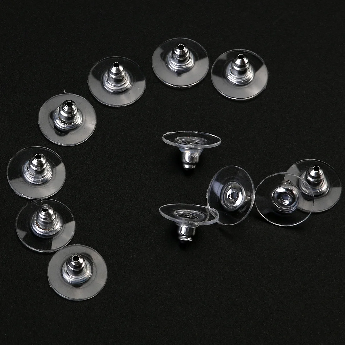 50pcs Earring Backs Pad Bullet Clutch Stopper Lightweight Durable Ergonomic Design Practical Use Great Accessory
50pcs Earring Backs Pad Bullet Clutch Stopper Lightweight Durable Ergonomic Design Practical Use Great Accessory