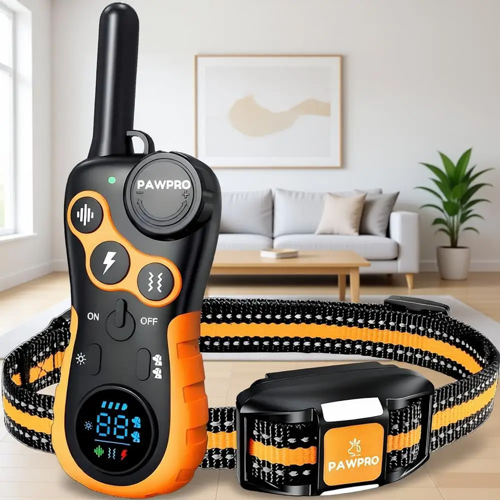 Ошейник для дрессировки собак с дистанционным управлением, дальность действия 4 мили, ночная подсветка, руководство по дрессировке, 124 уровня, 4 режима, вибрация, удар, водонепроницаемый, перезаряжаемый
Ошейник для дрессировки собак с дистанционным управлением, дальность действия 4 мили, ночная подсветка, руководство по дрессировке, 124 уровня, 4 режима, вибрация, удар, водонепроницаемый, перезаряжаемый