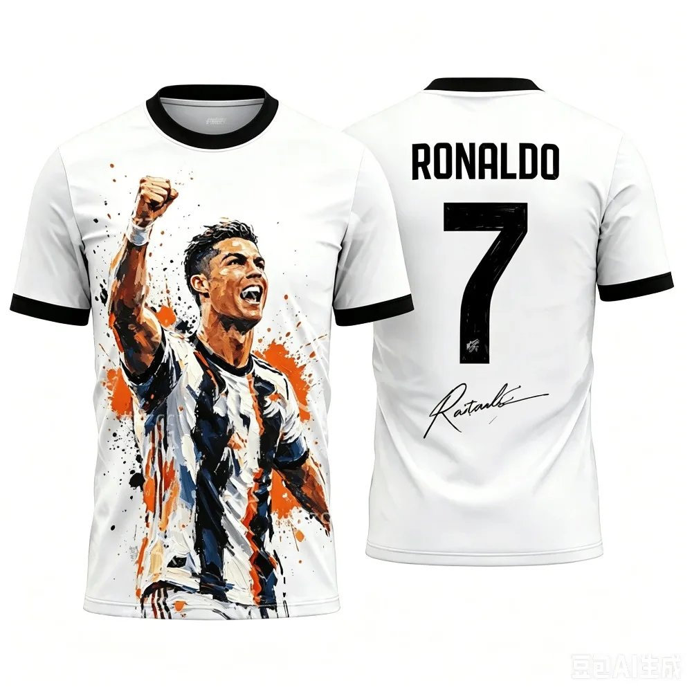Ronaldo's Exclusive Summer 3D Print Family Outfit Football Jersey T-shirt. Loose and Comfortable Suitable for Daily Wear
Ronaldo's Exclusive Summer 3D Print Family Outfit Football Jersey T-shirt. Loose and Comfortable Suitable for Daily Wear