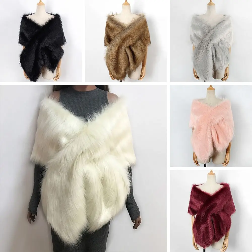 Wrap Shawl Evening Coat Long Stole Shrug Autumn Winter Neck Warm Women's Faux Fur Shawl Winter Long Bridal Scarf Cross Shawl
Wrap Shawl Evening Coat Long Stole Shrug Autumn Winter Neck Warm Women's Faux Fur Shawl Winter Long Bridal Scarf Cross Shawl
