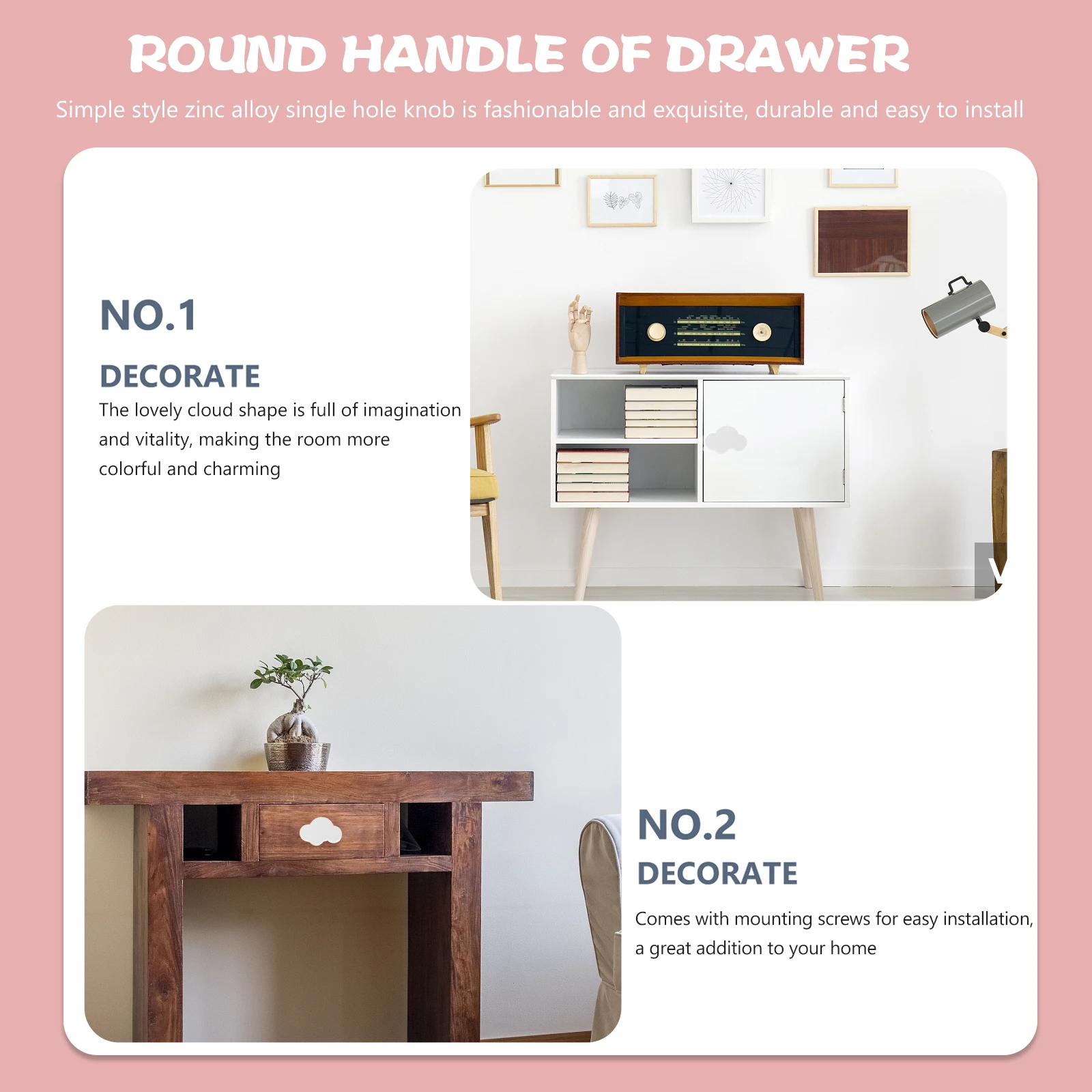 6pcs Cloud Shape Door Handle Rubber Handle Cabinet Pull Kids Bedroom Furniture Drawer Pulls Zinc Alloy Mounting Screws Durable
6pcs Cloud Shape Door Handle Rubber Handle Cabinet Pull Kids Bedroom Furniture Drawer Pulls Zinc Alloy Mounting Screws Durable