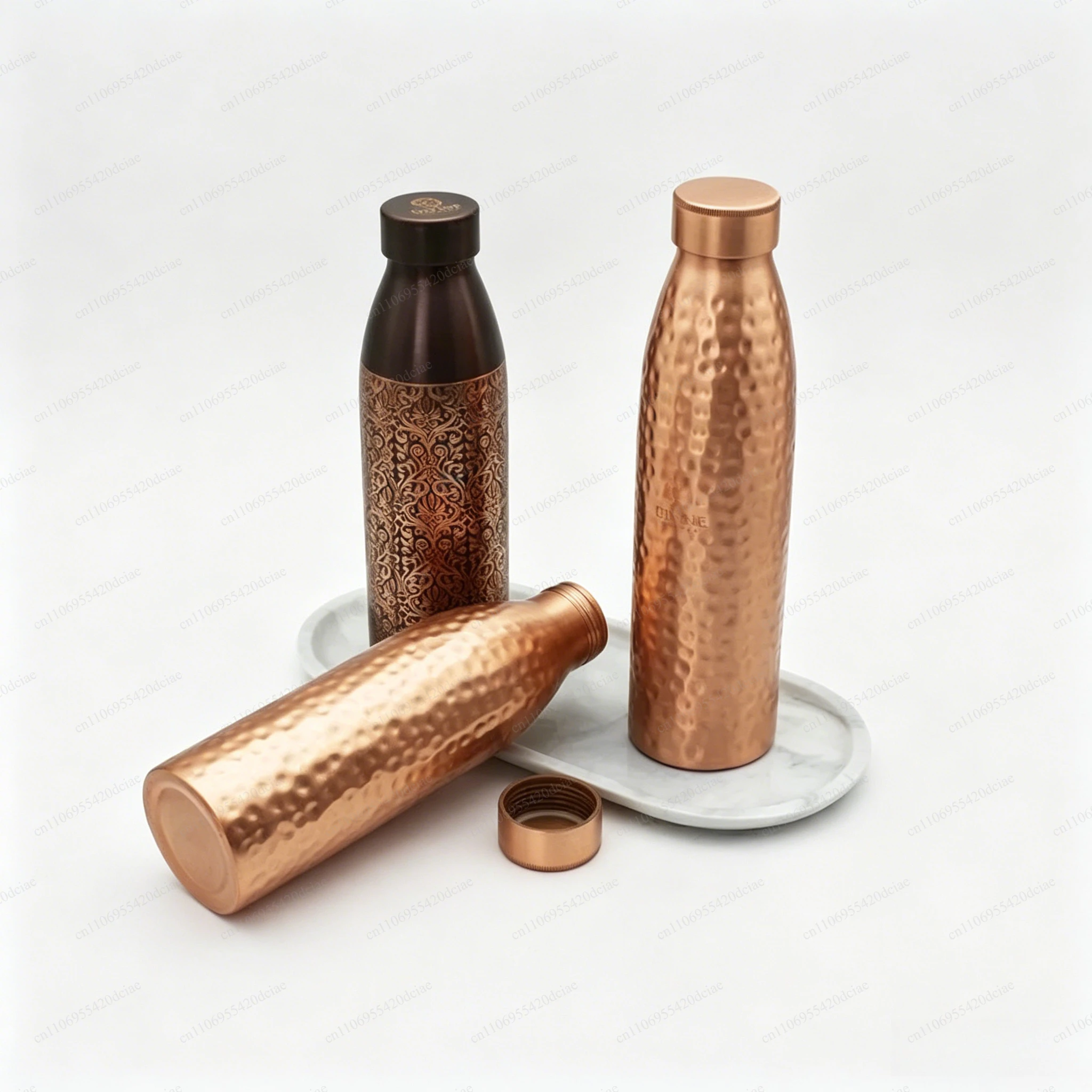 Pure Copper Handmade Water Bottle, Portable Metal Canteen for Yoga Outdoor Sports
Pure Copper Handmade Water Bottle, Portable Metal Canteen for Yoga Outdoor Sports