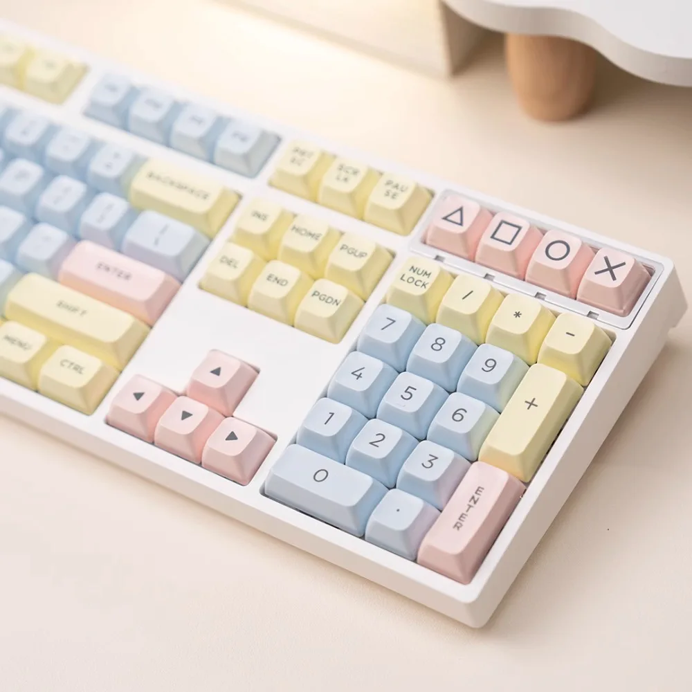 Набор клавишных колпачков на тему Macaroon, 134 клавиши, PBT, на заказ, милая, красочная, в стиле ретро, колпачок для клавиатуры, профиль SA, колпачок для механической клавиатуры 68/75/87
Набор клавишных колпачков на тему Macaroon, 134 клавиши, PBT, на заказ, милая, красочная, в стиле ретро, колпачок для клавиатуры, профиль SA, колпачок для механической клавиатуры 68/75/87
