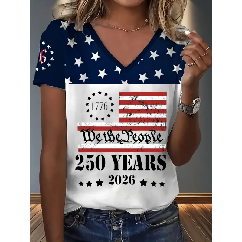 Women Shirt American We People 1776 250 Years 2026 Independence Day Usa 250th Anniversary
Women Shirt American We People 1776 250 Years 2026 Independence Day Usa 250th Anniversary