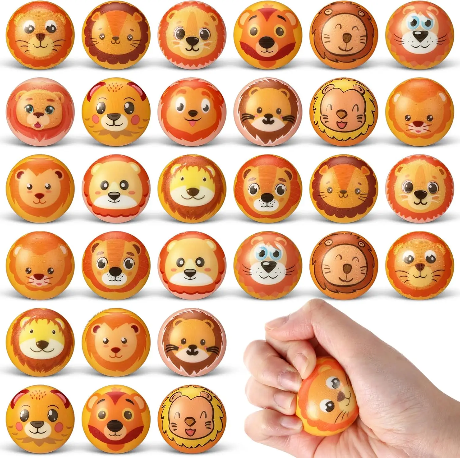 Skylety 60 Pcs Animal Stress Balls Mini Lion Cat Foam Squeeze Bouncy Ball Hand Exercise Squeeze Fidget Toys Gift for Kids Birthday Party Favor Classroom Reward Goodie Bag Stuffer
Skylety 60 Pcs Animal Stress Balls Mini Lion Cat Foam Squeeze Bouncy Ball Hand Exercise Squeeze Fidget Toys Gift for Kids Birthday Party Favor Classroom Reward Goodie Bag Stuffer
