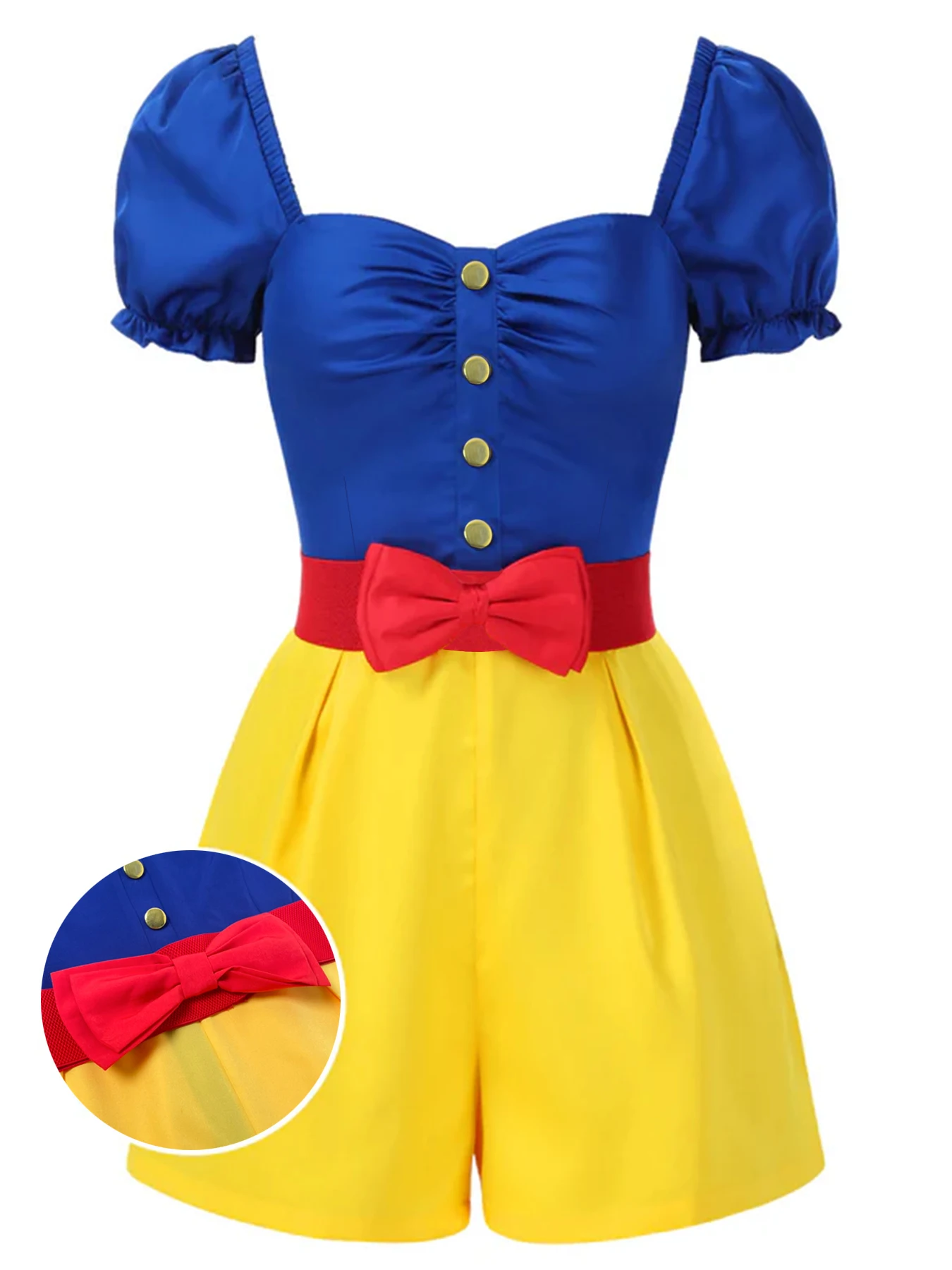 Комбинезон больших размеров 50-х годов с вырезом в форме сердца, цветных блоков и пояс с бантом в стиле ретро, детали с развевающимися рукавами, удобный
Комбинезон больших размеров 50-х годов с вырезом в форме сердца, цветных блоков и пояс с бантом в стиле ретро, детали с развевающимися рукавами, удобный