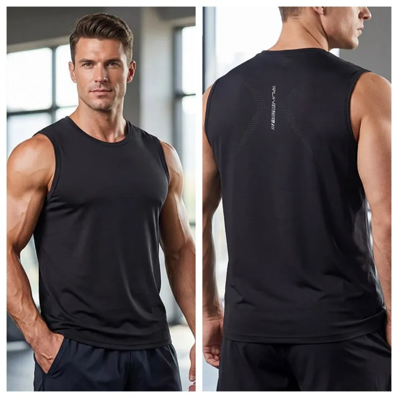 Men's Sweat Absorbing Quick Drying Lightweight and Breathable Sports Suit Summer Ice Silk Sleeveless T-shirt 5-point Shorts Set
Men's Sweat Absorbing Quick Drying Lightweight and Breathable Sports Suit Summer Ice Silk Sleeveless T-shirt 5-point Shorts Set