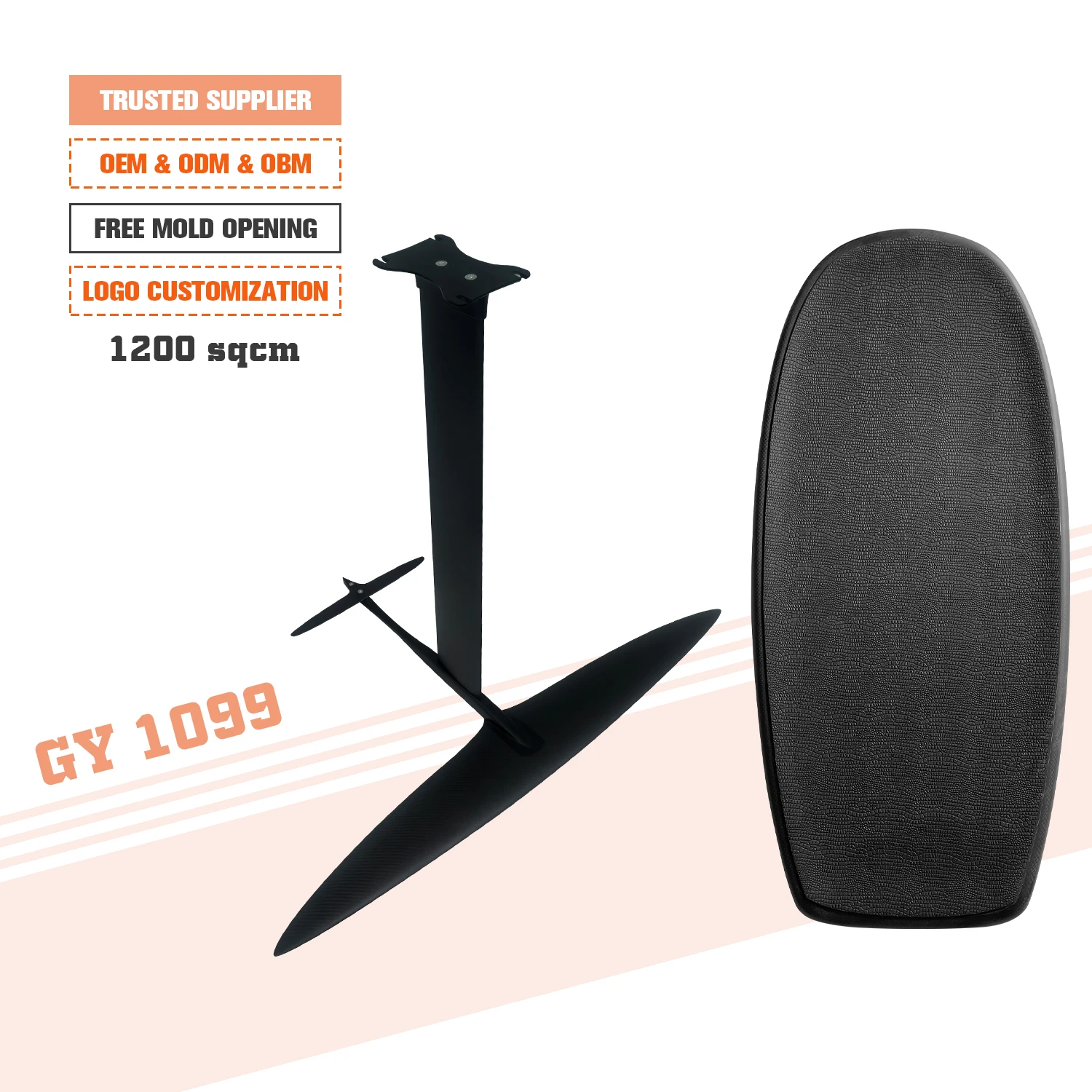 New Design GY 1099 Hydrofoil Carbon Fiber Wing Foil Electric Surfboard For Kite Surfing For Ocean Waters
New Design GY 1099 Hydrofoil Carbon Fiber Wing Foil Electric Surfboard For Kite Surfing For Ocean Waters