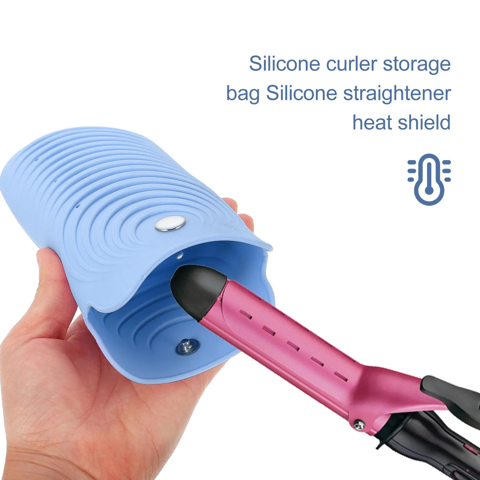 Термостойкий силиконовый чехол для горячих стайлеров: выпрямителей, плойок, фенов. Портативный, с нескользящим покрытием, для дома, салона и путешествий.
Термостойкий силиконовый чехол для горячих стайлеров: выпрямителей, плойок, фенов. Портативный, с нескользящим покрытием, для дома, салона и путешествий.