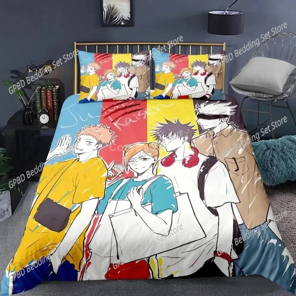Jujutsu Kaisen Japan Famous Anime Bedding Set Bedroom Soft Modern Bedspreads Comefortable Duvet Cover Quilt Cover And Pillowcase
Jujutsu Kaisen Japan Famous Anime Bedding Set Bedroom Soft Modern Bedspreads Comefortable Duvet Cover Quilt Cover And Pillowcase