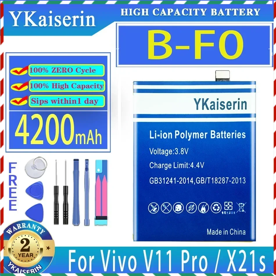 Запасная батарея ykaisсеребрина 4200 мАч для Vivo 1804, 1806, 1814, X21s, V11 Pro, V11Pro, PD1813F
Запасная батарея ykaisсеребрина 4200 мАч для Vivo 1804, 1806, 1814, X21s, V11 Pro, V11Pro, PD1813F