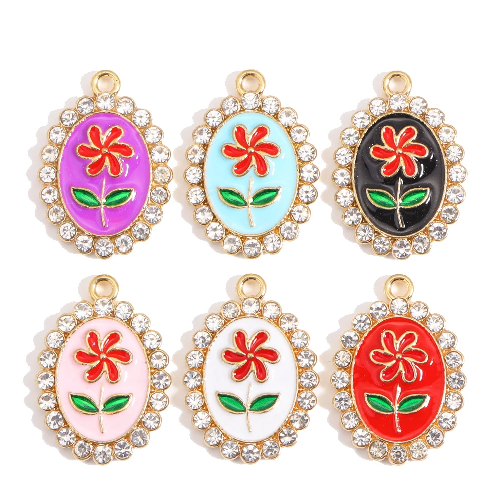 22*16MM Cute Colorful enamel flowers Charms DIY for Necklaces Pendants Earrings Making Handmade Craft Jewelry Accessories
22*16MM Cute Colorful enamel flowers Charms DIY for Necklaces Pendants Earrings Making Handmade Craft Jewelry Accessories