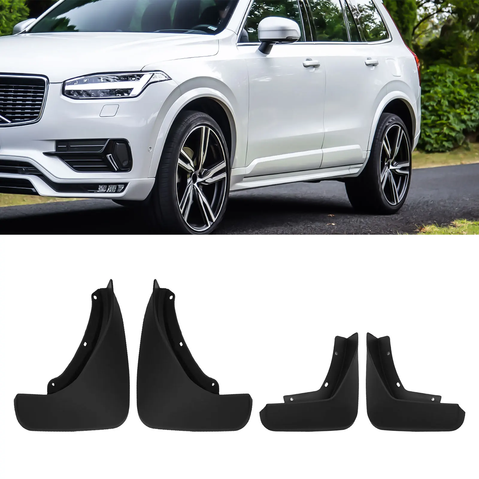 For Volvo XC90 Splash Guard Mud Flaps Garden Indoor 1 Set ABS About 700G Accessories Black Car Body Front + Rear
For Volvo XC90 Splash Guard Mud Flaps Garden Indoor 1 Set ABS About 700G Accessories Black Car Body Front + Rear