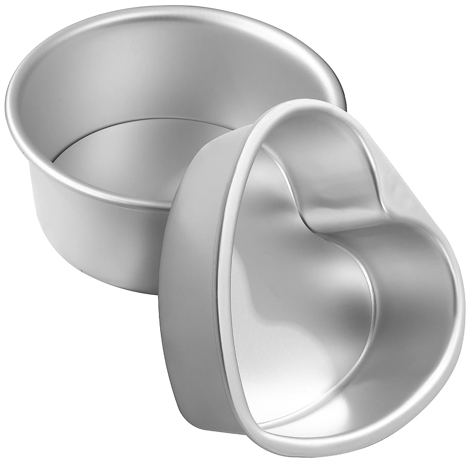 2 pcs 6-inch Aluminum Alloy Anodized Live Bottom Baking Cake Mold(heart Shape + Round) Equipment Tin Shaped Molds Mould
2 pcs 6-inch Aluminum Alloy Anodized Live Bottom Baking Cake Mold(heart Shape + Round) Equipment Tin Shaped Molds Mould