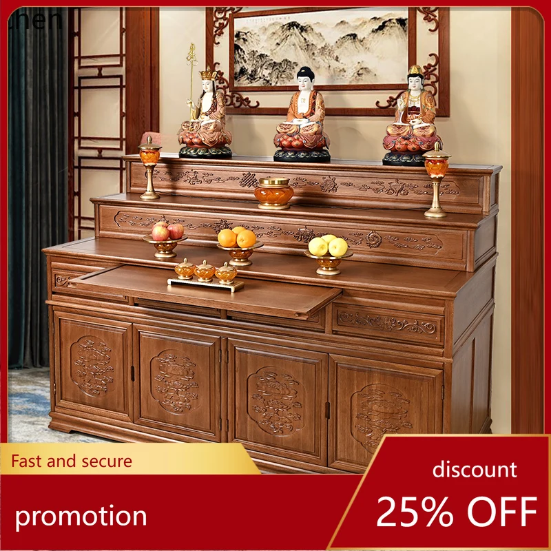 CZ Three-Layer Solid Wood Offering Table Buddha Altar Offering Table for Home Living Room Temple Tibetan Style
CZ Three-Layer Solid Wood Offering Table Buddha Altar Offering Table for Home Living Room Temple Tibetan Style
