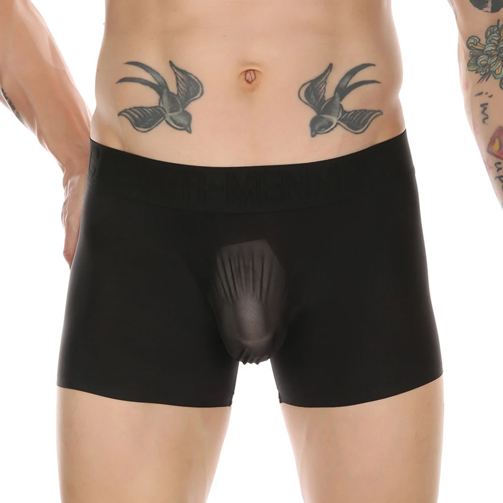 Sexy Mens See Through Mesh Boxer Briefs Low Rise Pouch Panties Breathable Underpants Comfortable Lingerie Elastic Underwear
Sexy Mens See Through Mesh Boxer Briefs Low Rise Pouch Panties Breathable Underpants Comfortable Lingerie Elastic Underwear