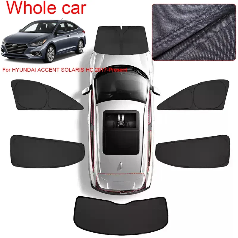 Car Dedicated Privacy Curtain Window Sunshade For Hyundai ACCENT SOLARIS 2017-2026 Auto Anti-UV Heat Insulation Protect Cover
Car Dedicated Privacy Curtain Window Sunshade For Hyundai ACCENT SOLARIS 2017-2026 Auto Anti-UV Heat Insulation Protect Cover