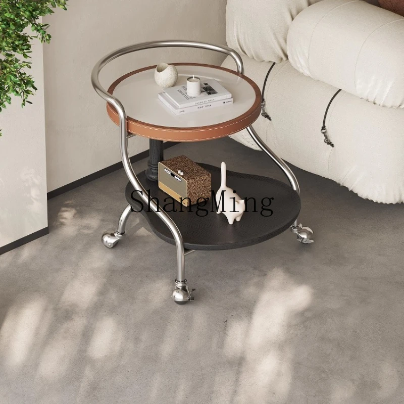 ZYY household movable rock slab edge few living room small apartment retro creative cart
ZYY household movable rock slab edge few living room small apartment retro creative cart