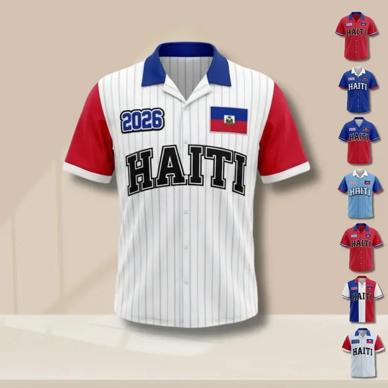 Haiti 2026 Flag Aloha Button Up Shirt For Men Women Pinstripe Jersey Style Unisex Fan Vacation Beach Shirts Top
Haiti 2026 Flag Aloha Button Up Shirt For Men Women Pinstripe Jersey Style Unisex Fan Vacation Beach Shirts Top