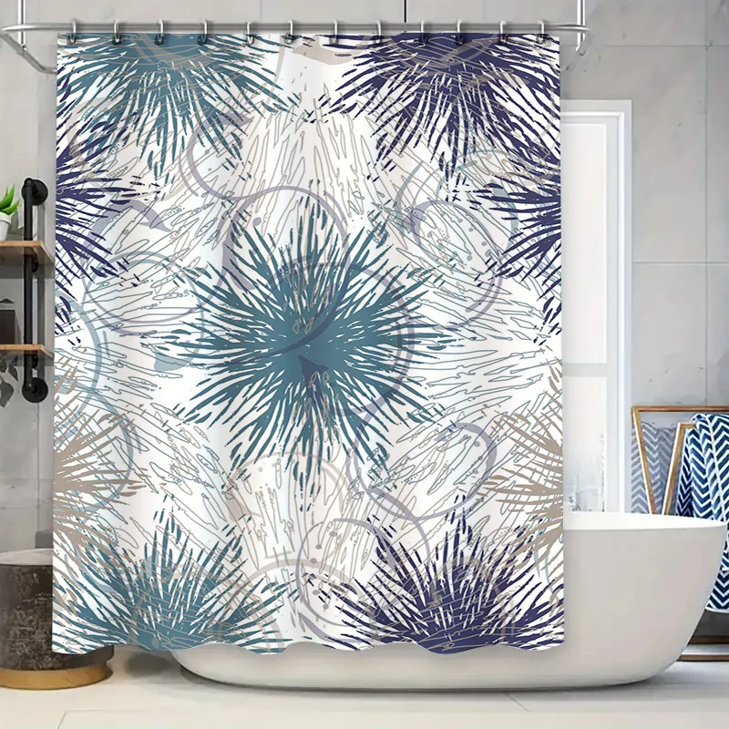 Modern Blue Floral Printed Shower Curtain Set for Bathroom Decor Waterproof Bath Liners with Rings Easy Install Home Accessories
Modern Blue Floral Printed Shower Curtain Set for Bathroom Decor Waterproof Bath Liners with Rings Easy Install Home Accessories