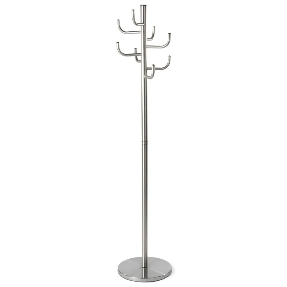 Coat Racks with 8 Hooks, Weighted Base, Metal (Stainless Steel) – Brushed Silver Finish
Coat Racks with 8 Hooks, Weighted Base, Metal (Stainless Steel) – Brushed Silver Finish