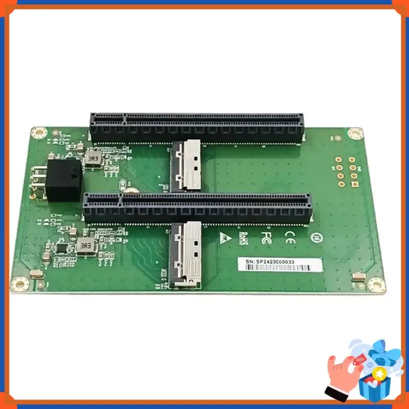 Компактная двойная MCIO 8I To2x Pcie5.0 X16 Slot Riser Card Двойная MCIO 8I Riser Card Pcie5.0 X16 Slot Riser Card
Компактная двойная MCIO 8I To2x Pcie5.0 X16 Slot Riser Card Двойная MCIO 8I Riser Card Pcie5.0 X16 Slot Riser Card