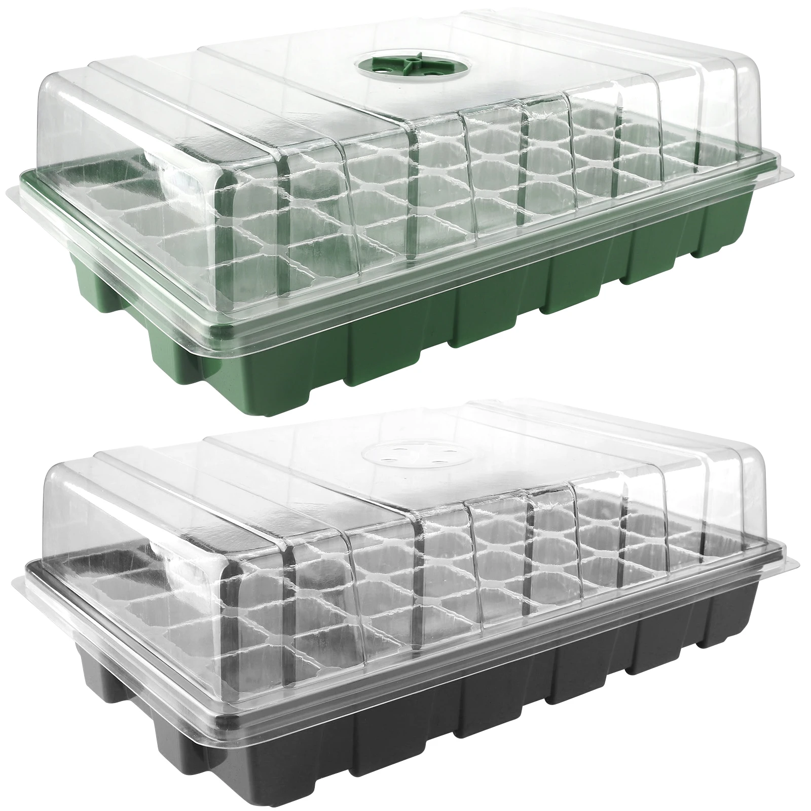ZK50 3 sets 40 Hole Seedling Trays Black Plant Growth Plate Sturdy 3pcs Ventilation PP Base For Seeds' Starting Flower Pot
ZK50 3 sets 40 Hole Seedling Trays Black Plant Growth Plate Sturdy 3pcs Ventilation PP Base For Seeds' Starting Flower Pot