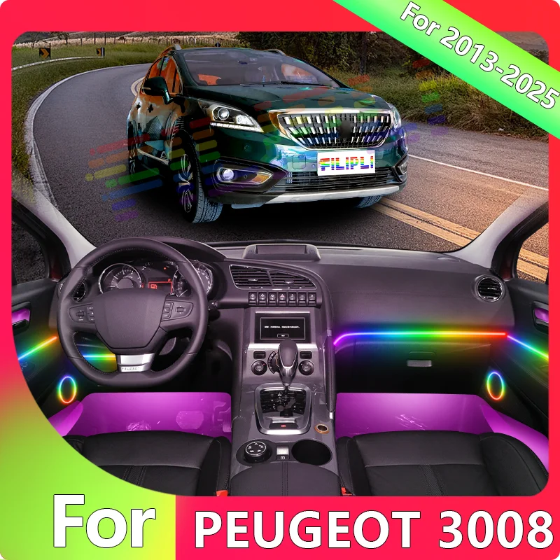 FILIPLI For The PEUGEOT 3008 For 2013 Multi Colour RGB Voice Control Car LED Mood Light Cyberpunk Music Sync Car Ambient Lights
FILIPLI For The PEUGEOT 3008 For 2013 Multi Colour RGB Voice Control Car LED Mood Light Cyberpunk Music Sync Car Ambient Lights