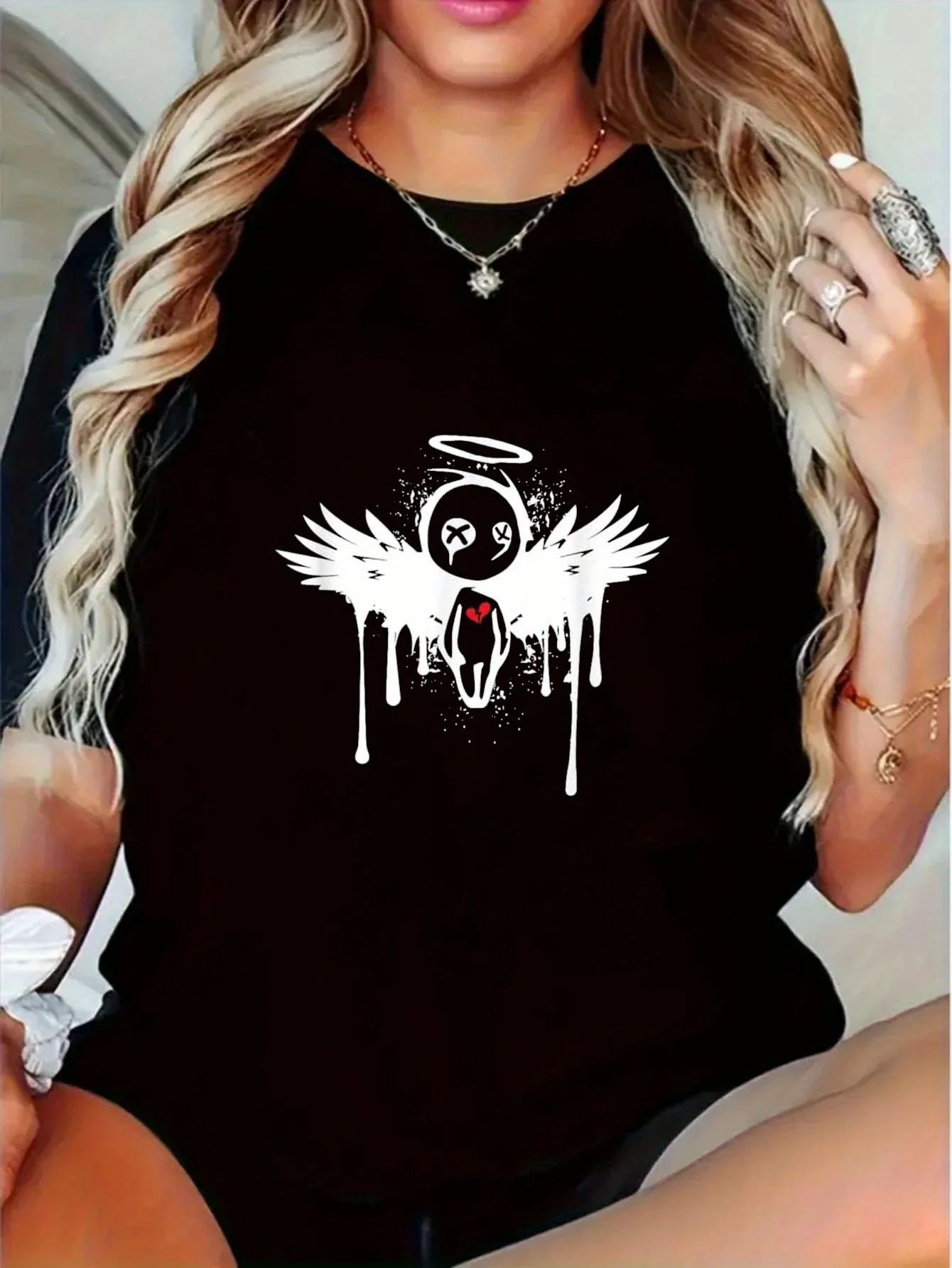 Y2k Emo Gothic Graphic Print Summer Autumn Winter Pure Cotton Men's and Women's T-shirt Short Sleeve Luxury Outdoor Sports Brand
Y2k Emo Gothic Graphic Print Summer Autumn Winter Pure Cotton Men's and Women's T-shirt Short Sleeve Luxury Outdoor Sports Brand