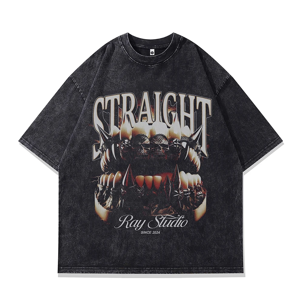 Gothic Print Oversized T-shirt Men Clothing Short Sleeve Vintage Punk Dark Streetwear Graphic T Shirts Cotton New In Tops & Tees
Gothic Print Oversized T-shirt Men Clothing Short Sleeve Vintage Punk Dark Streetwear Graphic T Shirts Cotton New In Tops & Tees