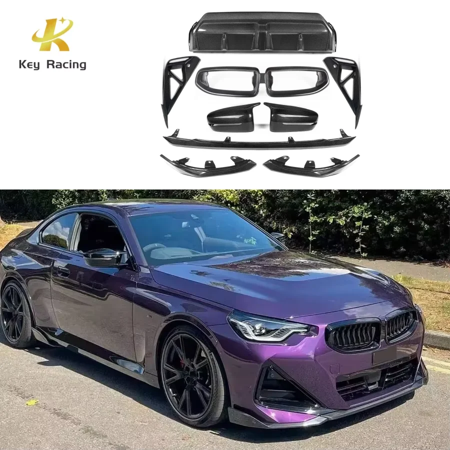 Dry Carbon Fiber MP StyleBody Kit G42 Front Bumper Lip Grill Rear Mirror Cover Rear Diffuser For BMW G42 M2 Coupe M235i M240i
Dry Carbon Fiber MP StyleBody Kit G42 Front Bumper Lip Grill Rear Mirror Cover Rear Diffuser For BMW G42 M2 Coupe M235i M240i