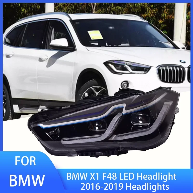 Pop 2 шт. фары для BMW X1 F48 светодиодные фары 2016-2019 фары X1 F48 DRL указатель поворота дальнего света линза проектора ангельского глаз 
Pop 2 шт. фары для BMW X1 F48 светодиодные фары 2016-2019 фары X1 F48 DRL указатель поворота дальнего света линза проектора ангельского глаз