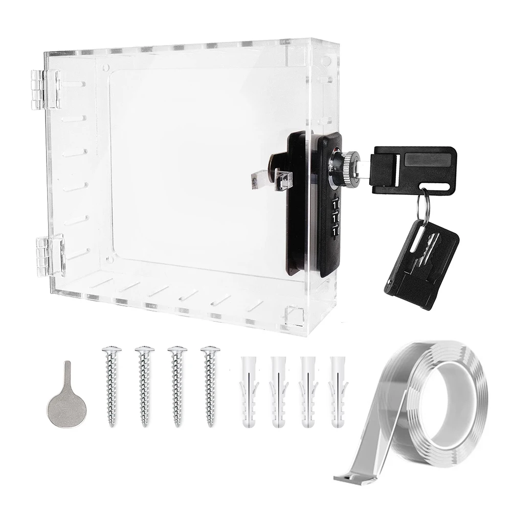 Прозрачный ящик для блокировки термостата с надежным замком и крепежными винтами, предназначенный для защиты контролей HVAC от несанкционированного доступа
Прозрачный ящик для блокировки термостата с надежным замком и крепежными винтами, предназначенный для защиты контролей HVAC от несанкционированного доступа