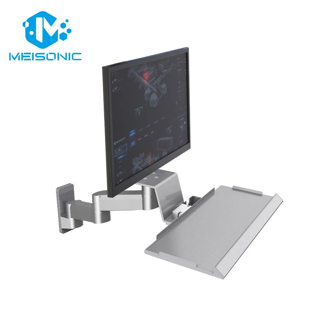 T9-MA02KBL-S-F Two-Arm Workstation Desk Mount Height Adjustable 15"-32" Screen Stand Machine Side Installation
T9-MA02KBL-S-F Two-Arm Workstation Desk Mount Height Adjustable 15"-32" Screen Stand Machine Side Installation