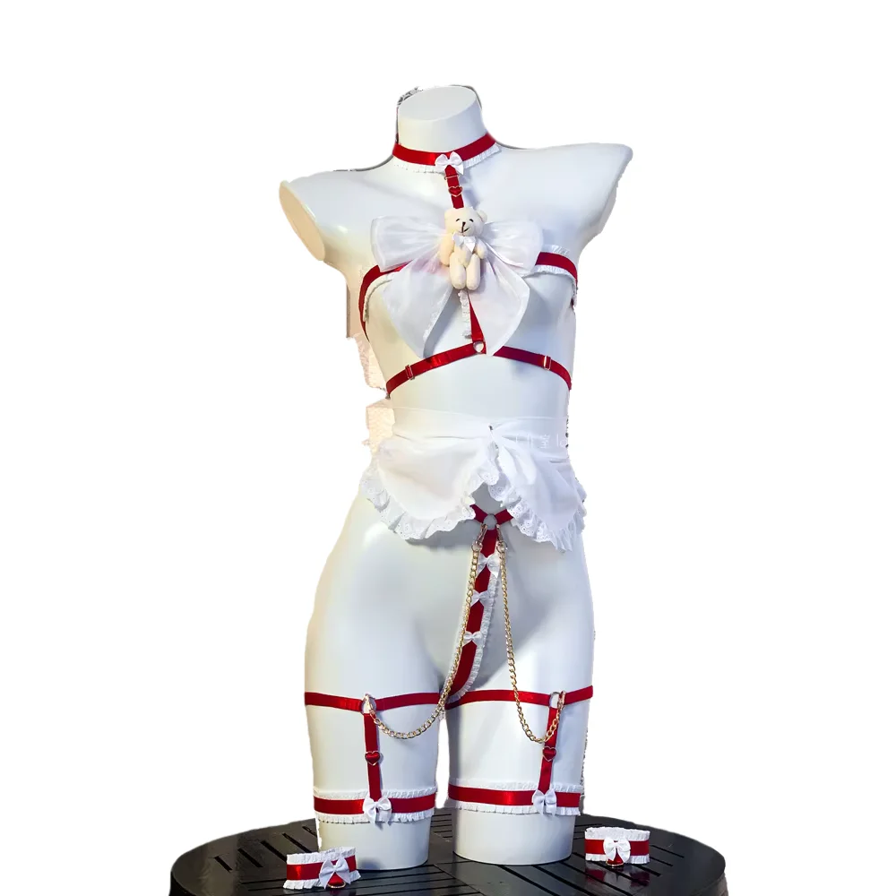 Strawberry Maid Cosplay Costume Women Chi Sexy Red Black Lingerie Pink Maid Dress Sexy Lingerie Tie Mesh Dress
Strawberry Maid Cosplay Costume Women Chi Sexy Red Black Lingerie Pink Maid Dress Sexy Lingerie Tie Mesh Dress