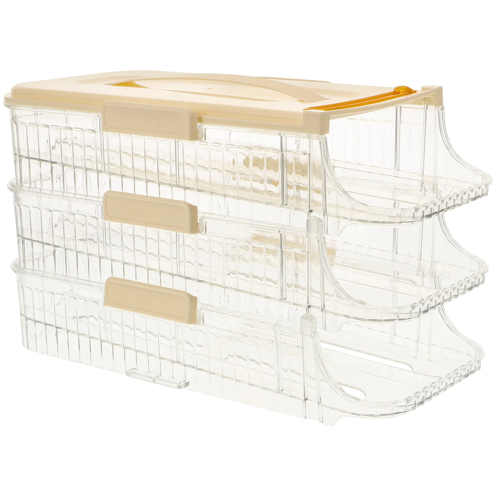 Storage Double Egg Storage Holder Row Three Layers White Plastic Fridge Organizer Kitchen Egg Holder Container
Storage Double Egg Storage Holder Row Three Layers White Plastic Fridge Organizer Kitchen Egg Holder Container