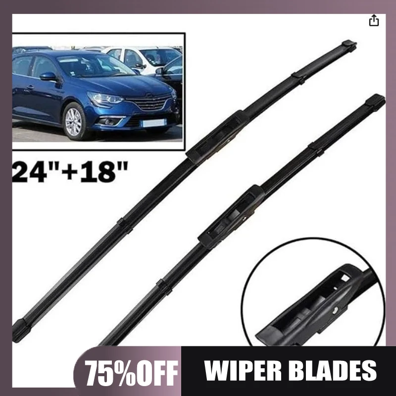 Suitable for Renault Megane 4 MK2 2016-2023 wiper 24-inch + 18-inch Megane wiper
Suitable for Renault Megane 4 MK2 2016-2023 wiper 24-inch + 18-inch Megane wiper