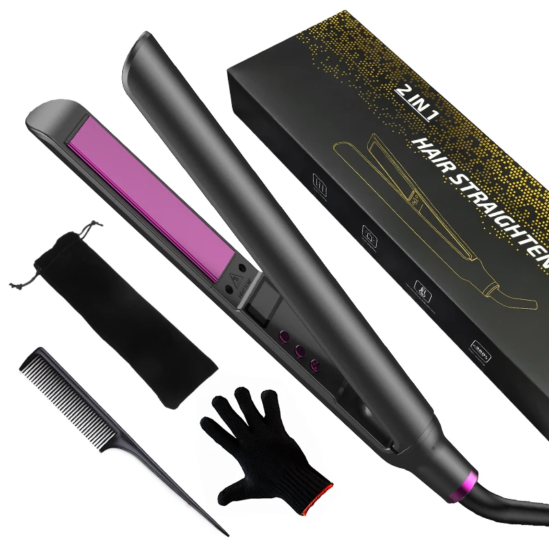 Straightener Hair Curling Flat Iron Curle Electric Straightening Styling Tools With Fast Warming Anti-scald LCD Display
Straightener Hair Curling Flat Iron Curle Electric Straightening Styling Tools With Fast Warming Anti-scald LCD Display