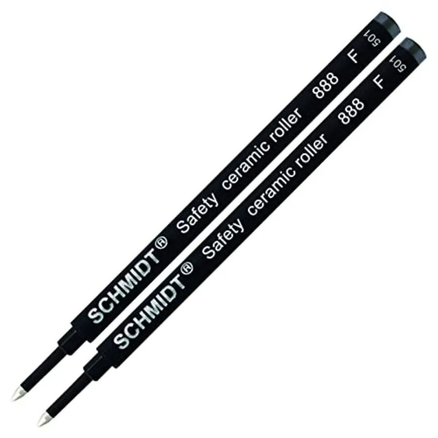 Schmidt German Roller Pen Black Refill Safety Ceramic Roller 888 F 2 Pieces
Schmidt German Roller Pen Black Refill Safety Ceramic Roller 888 F 2 Pieces