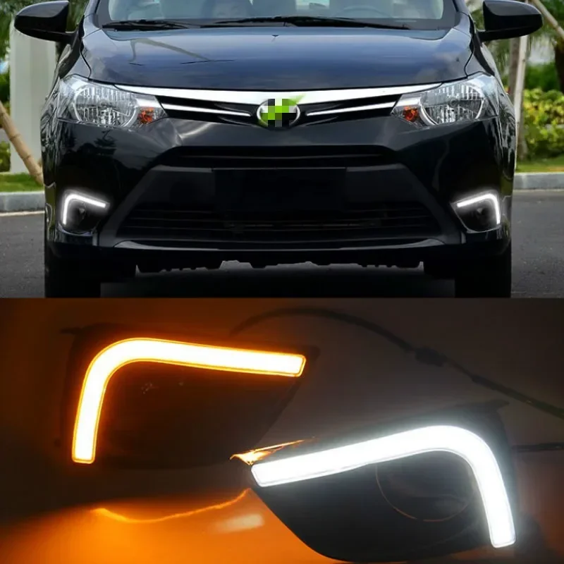 1 Pair Car Daytime Running Light Turn Signal Light 2-Color DRL LED Fog Lamp for Toyota Vios 2014 2015 2016
1 Pair Car Daytime Running Light Turn Signal Light 2-Color DRL LED Fog Lamp for Toyota Vios 2014 2015 2016