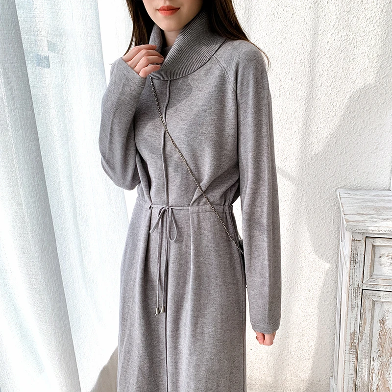 Fashionable knit dress female autumn and winter 2022 new sweet and fresh temperament lace-up over-the-knee long sweater skirt
Fashionable knit dress female autumn and winter 2022 new sweet and fresh temperament lace-up over-the-knee long sweater skirt